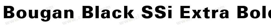 Bougan Black SSi Extra Bold Italic字体转换